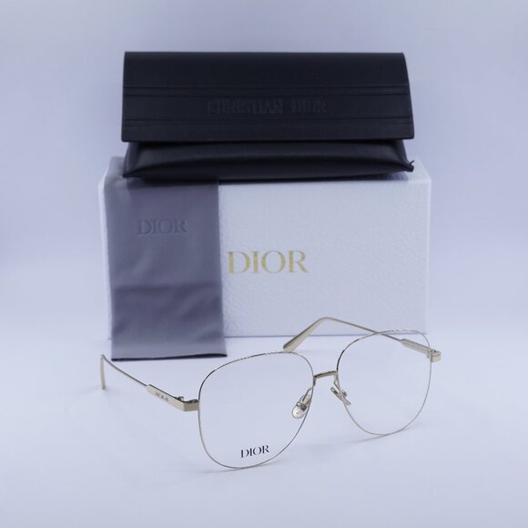 Final Price! Dior ULTRADIORO A1U A000 Gold Eyeglasses 57mm